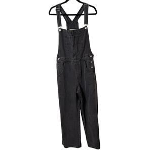 Levi's SilverTab Women's Overalls Carpenter Baggy Leg Gray Denim Large